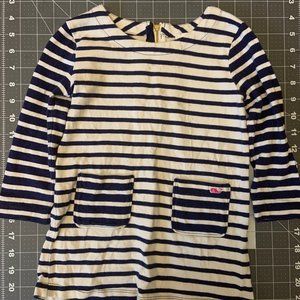 Vineyard Vines Stripped Dress White and Navy